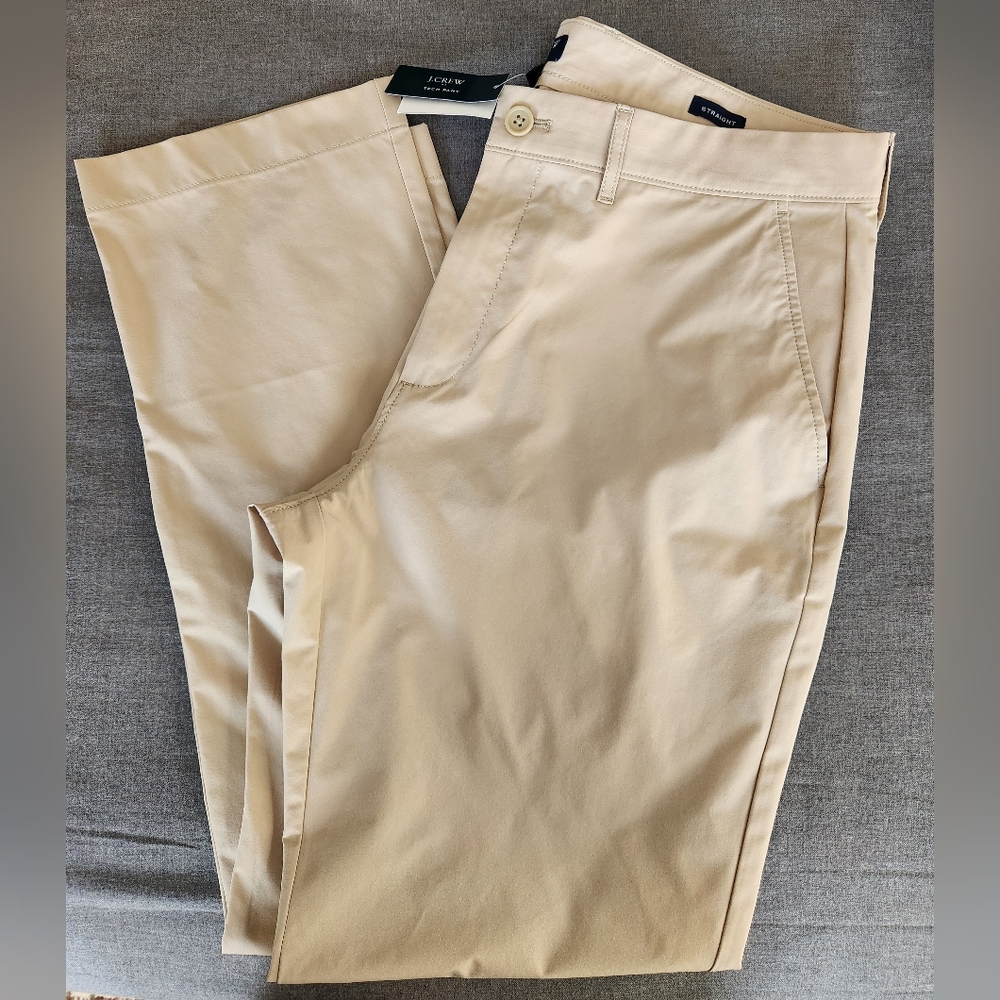 J. Crew Straight-fit tech chino pant 34x32